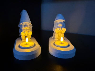 Gnome LED tea light holder