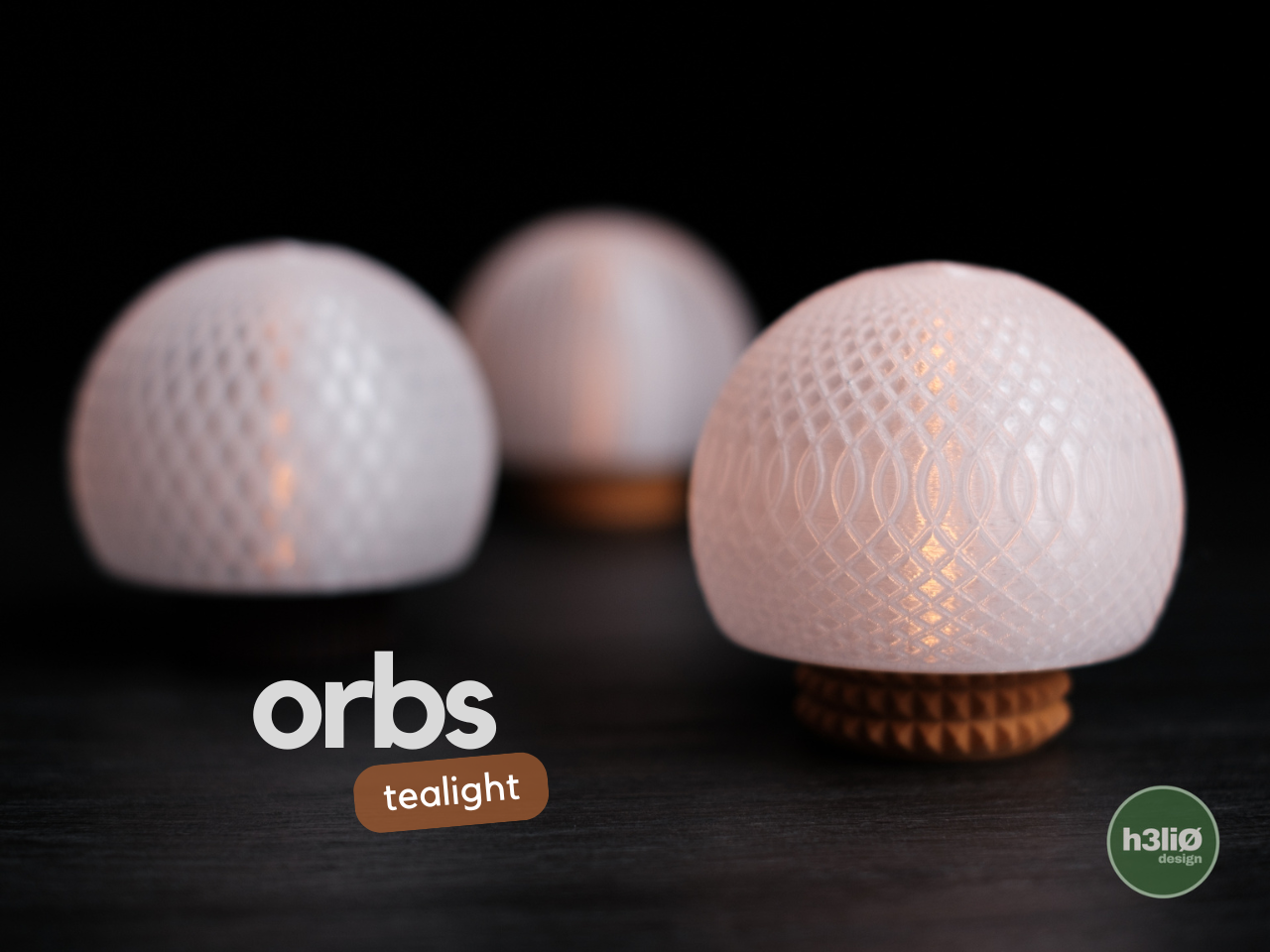 Orbs - LED Tealight Holder Set